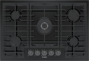 800 Series, Gas Cooktop, 30'', Black