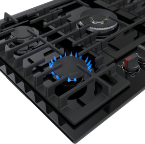 800 Series, Gas Cooktop, 30'', Black
