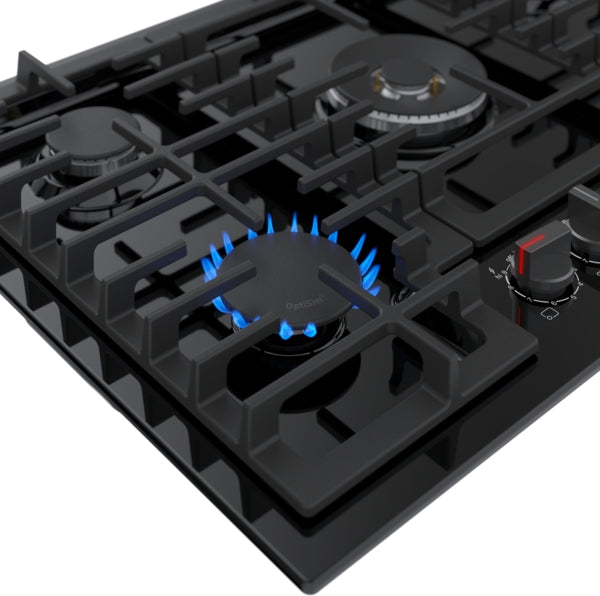 800 Series, Gas Cooktop, 30'', Black
