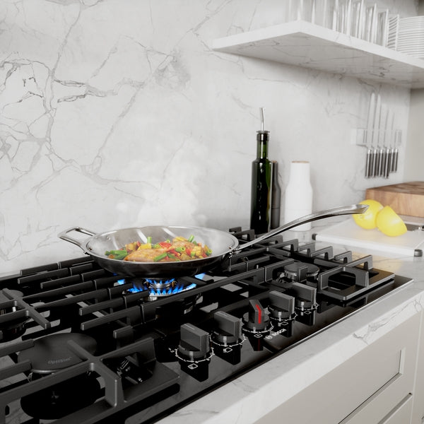 800 Series, Gas Cooktop, 30'', Black