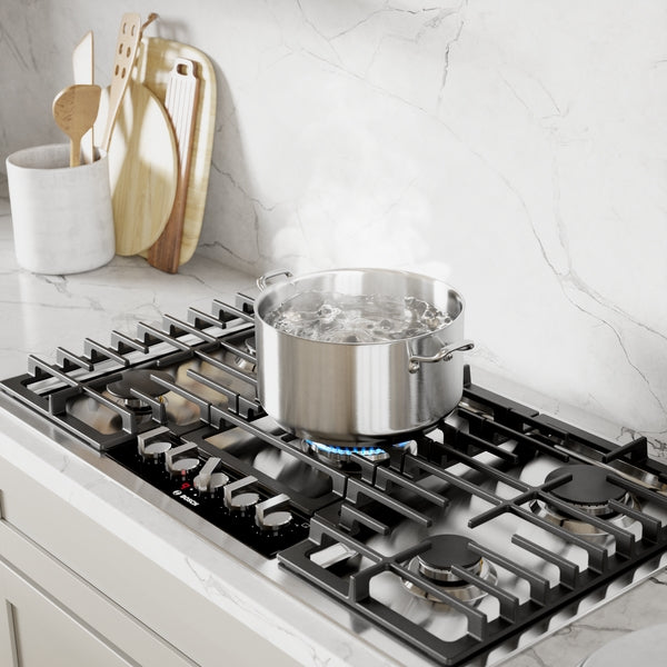 Benchmark®, Gas Cooktop, 36'', Stainless steel