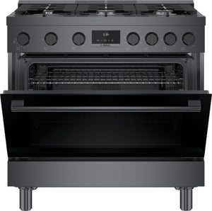 800 Series, Dual Fuel Freestanding Range, 36'', Black Stainless Steel
