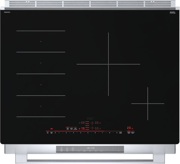 Benchmark®, Induction Slide-in Range, 30'', Stainless Steel