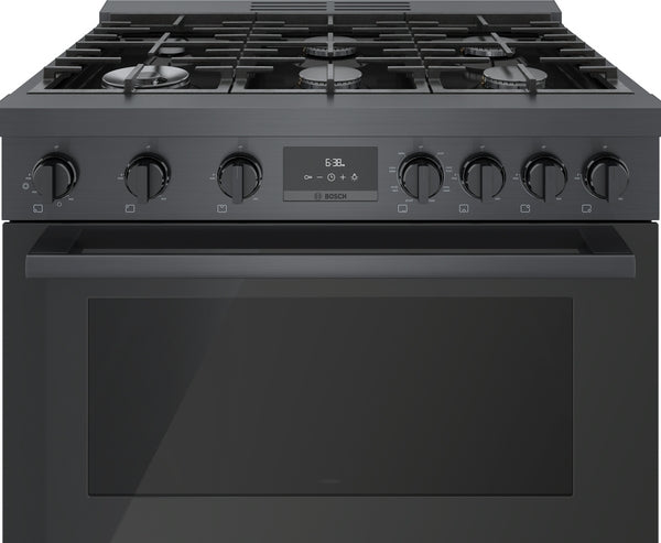 800 Series, Dual Fuel Freestanding Range, 36'', Black Stainless Steel