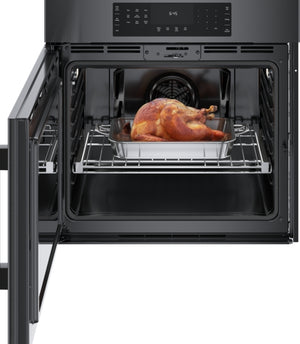 800 Series, Single Wall Oven, 30'', Left SideOpening Door, Black Stainless Steel
