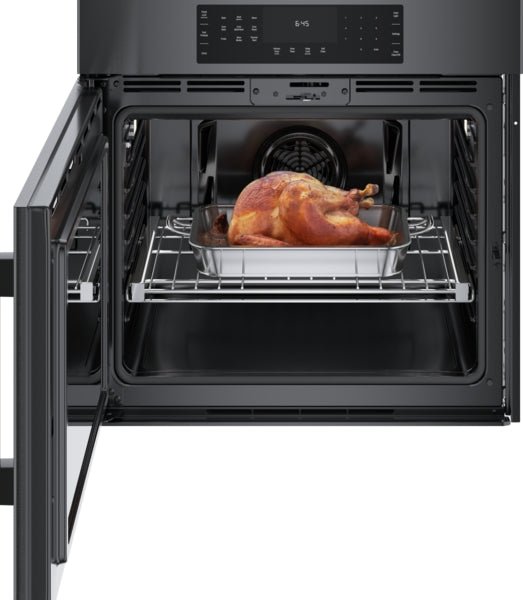 800 Series, Single Wall Oven, 30'', Left SideOpening Door, Black Stainless Steel