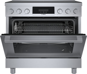 800 Series, Induction freestanding range, 36'', Stainless Steel