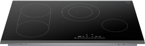 800 Series, Electric Cooktop, 30'', Black, surface mount with frame