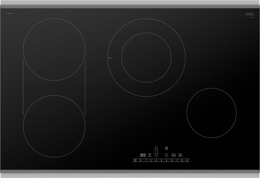 800 Series, Electric Cooktop, 30'', Black, surface mount with frame