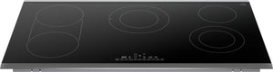 800 Series, Electric Cooktop, 36'', Black, surface mount with frame