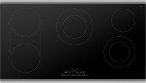800 Series, Electric Cooktop, 36'', Black, surface mount with frame