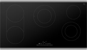 800 Series, Electric Cooktop, 36'', Black, surface mount with frame