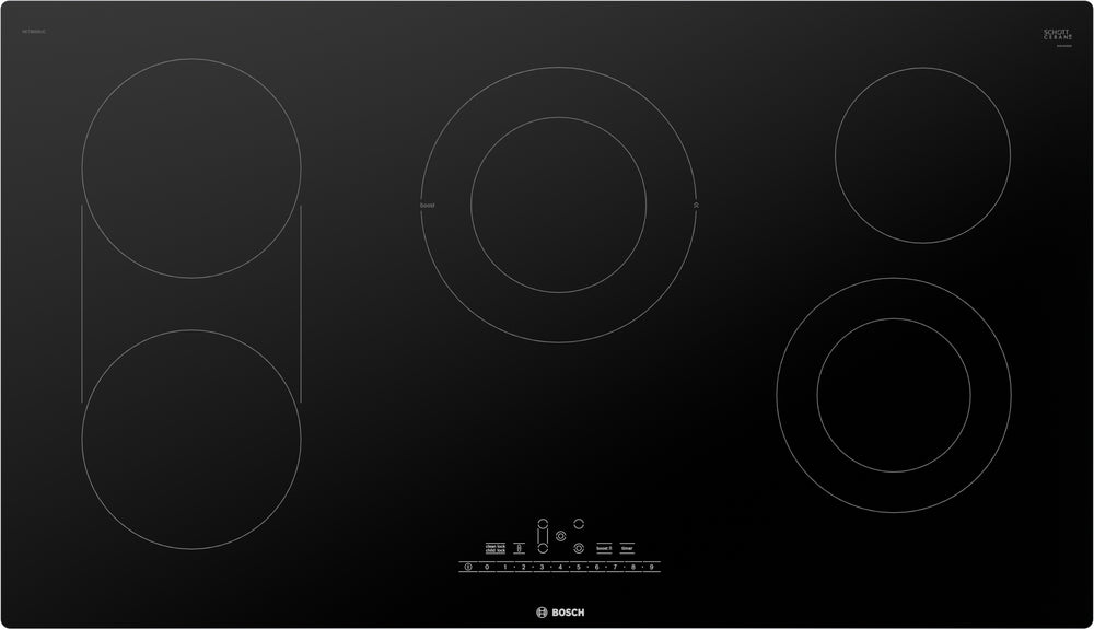 800 Series, Electric Cooktop, 36'', Black, Without Frame