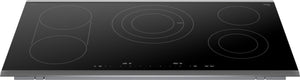 Benchmark®, Electric Cooktop, 36'', Black, surface mount with frame