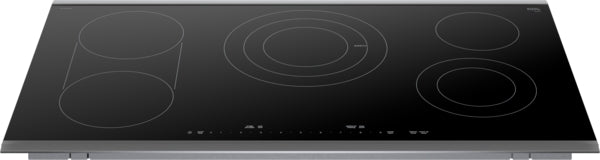 Benchmark®, Electric Cooktop, 36'', Black, surface mount with frame