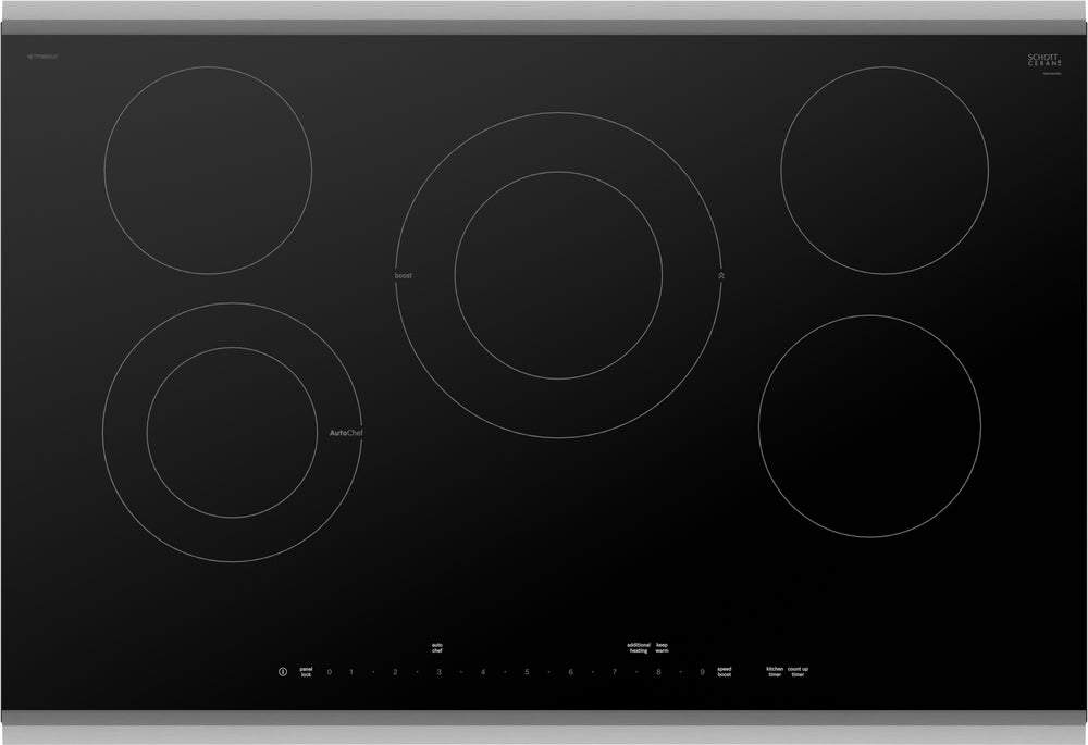Benchmark®, Electric Cooktop, 30'', Black, surface mount with frame