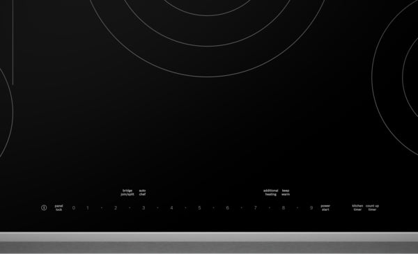 Benchmark®, Electric Cooktop, 36'', Black, surface mount with frame