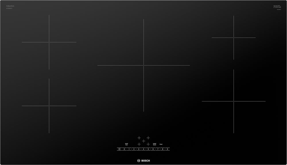 500 Series, Induction Cooktop, 36'', Black, Without Frame