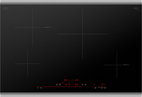 800 Series, Induction Cooktop, 30'', Black, surface mount with frame