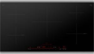 800 Series, Induction Cooktop, 36'', Black, surface mount with frame