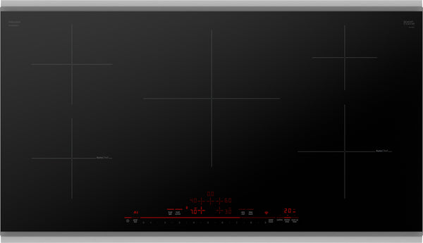 800 Series, Induction Cooktop, 36'', Black, surface mount with frame