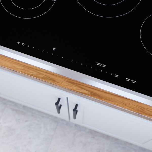 Benchmark®, Electric Cooktop, 30'', Black, surface mount with frame