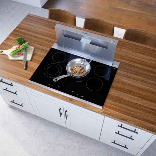 Benchmark®, Electric Cooktop, 30'', Black, surface mount with frame