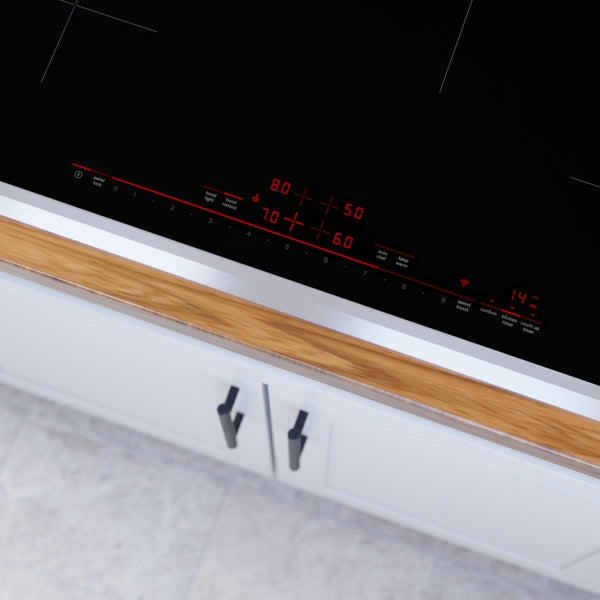 800 Series, Induction Cooktop, 30'', Black, surface mount with frame