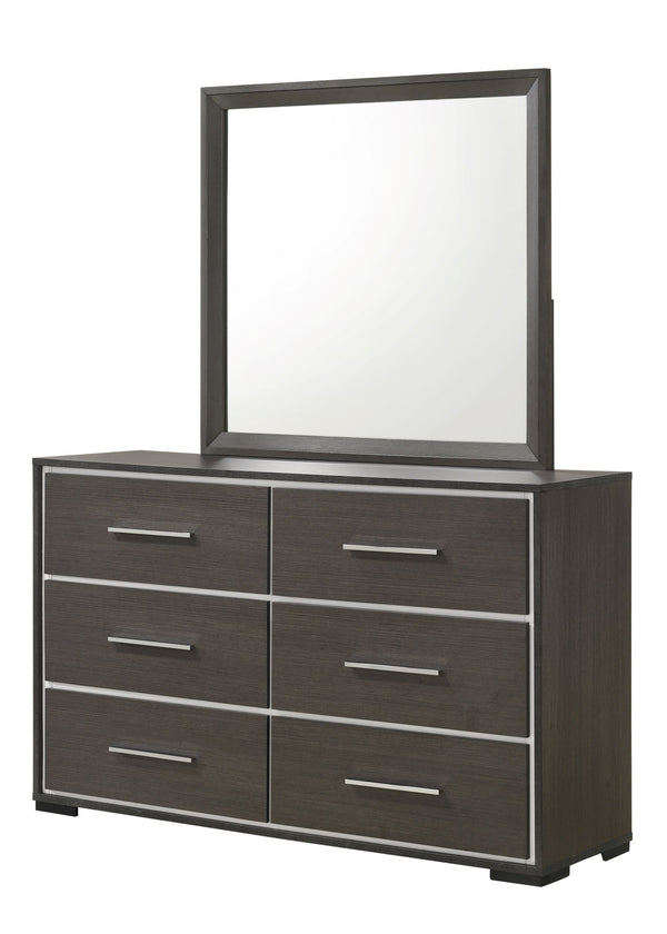 Sharpe - King 5 Piece Bedroom Set - Dark Gray