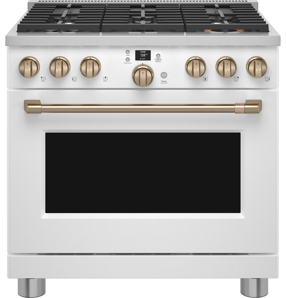 Café™ 36" Smart Dual-Fuel Commercial-Style Range with 6 Burners (Natural Gas)