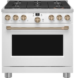 Café™ 36" Smart Dual-Fuel Commercial-Style Range with 6 Burners (Natural Gas)