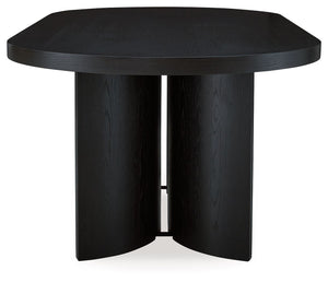 Rowanbeck - Black - 5 Pc. - Dining Table