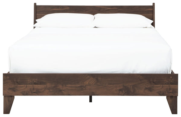 Calverson - Mocha - Full Panel Platform Bed