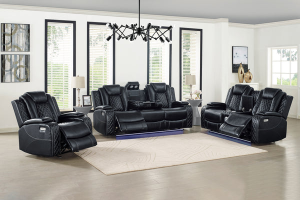  its durable frame ensures years of reliable use. Sink into luxurious relaxation with the luscious black upholstery