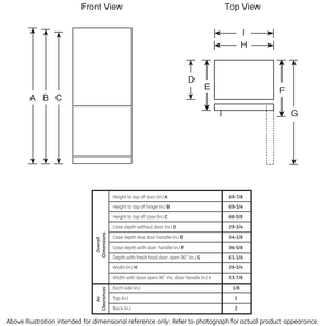 GE® ENERGY STAR® 21.0 Cu. Ft. Bottom-Freezer Refrigerator