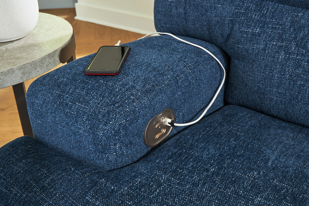 Enjoy the endless adaptability of this power reclining sectional. Whether youâ€™re hosting guests, setting up for movie night or just need a refresh, the modular design allows you to rearrange the pieces as you please. One-touch controls effortlessly adju
