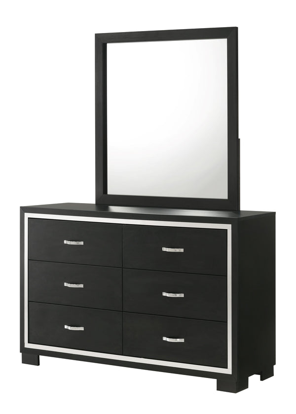 Gennro - Queen 4 Piece Bedroom Set - Black