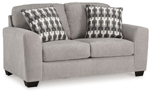 Need a simple style refresh? Liven up your space with this loveseat. Its sleek design invites you to sink into the generous cushions. Plush, textured upholstery creates a captivating look that works for aesthetics ranging from classic to contemporary. Sin