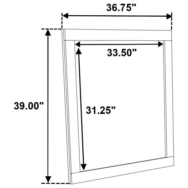 Trenton - Dresser Mirror - Rustic Cream
