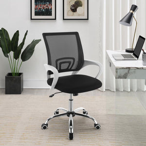  the chair offers comfortable seating for all-day productivity. Suited to home and professional spaces