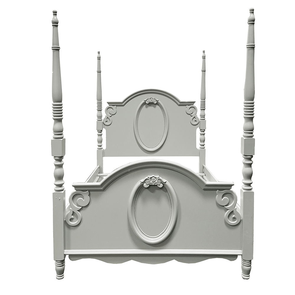 Flora - Twin Bed With Poster - Gray
