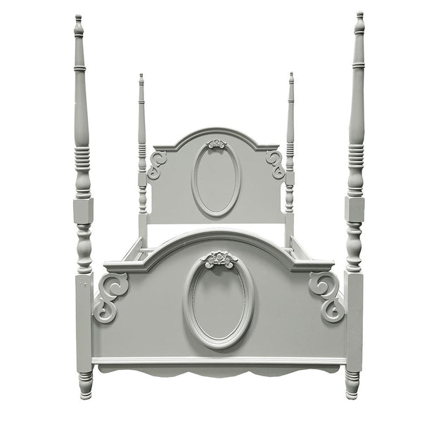 Flora - Twin Bed With Poster - Gray