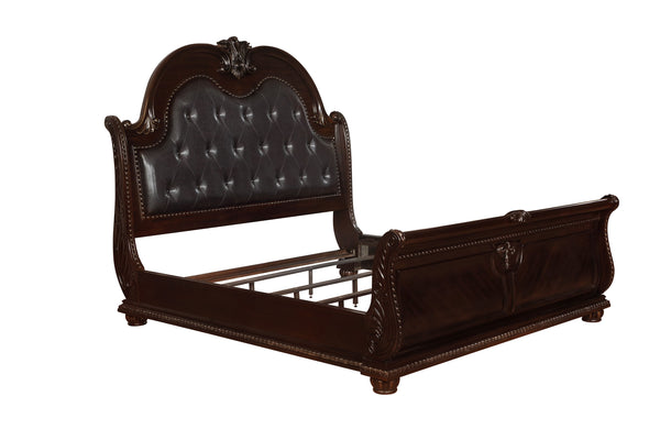 Stanley - Queen 5 Piece Panel Bedroom Set - Cherry