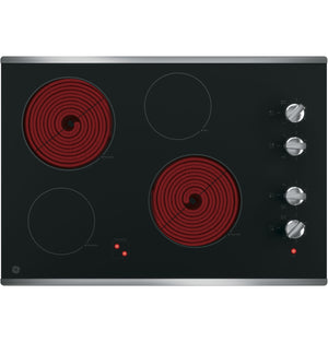 GE® 30" Built-In Knob Control Electric Cooktop