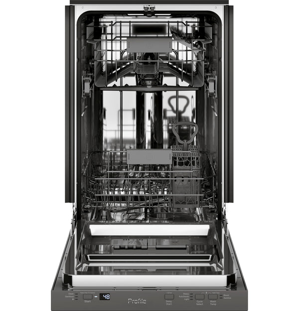 GE Profile™ ENERGY STAR® 18" ADA Compliant Stainless Steel Interior Dishwasher with Sanitize Cycle