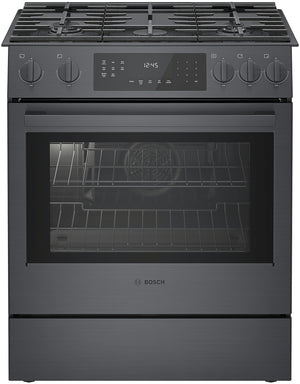 800 Series, Gas Slide-in Range, 30'', Black