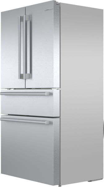 800 Series, French Door Bottom Mount Refrigerator, 36'', Stainless steel (with anti-fingerprint)
