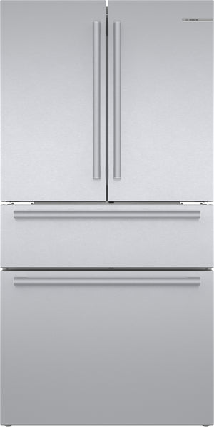 800 Series, French Door Bottom Mount Refrigerator, 36'', Stainless steel (with anti-fingerprint)