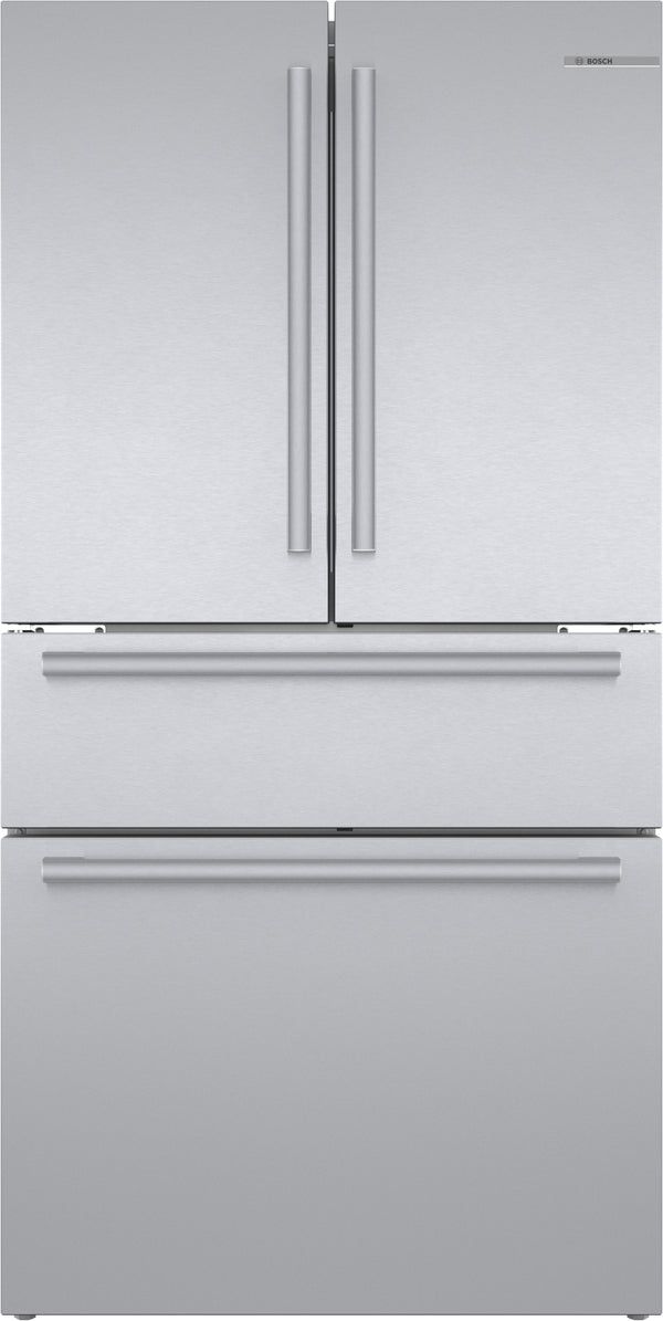 800 Series, French Door Bottom Mount Refrigerator, 36'', Stainless steel (with anti-fingerprint)