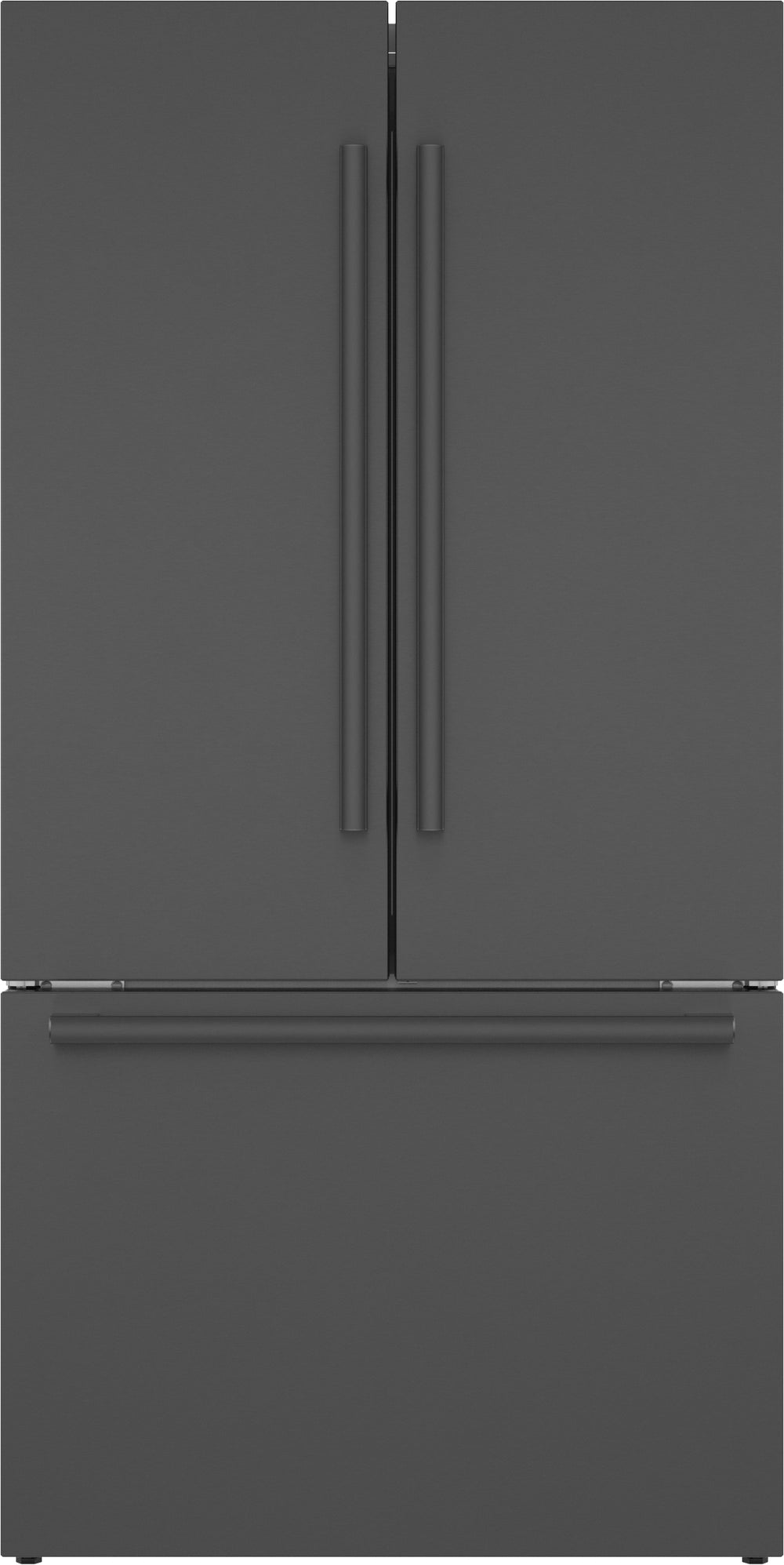 800 Series, French Door Bottom Mount Refrigerator, 36'', Black Stainless Steel